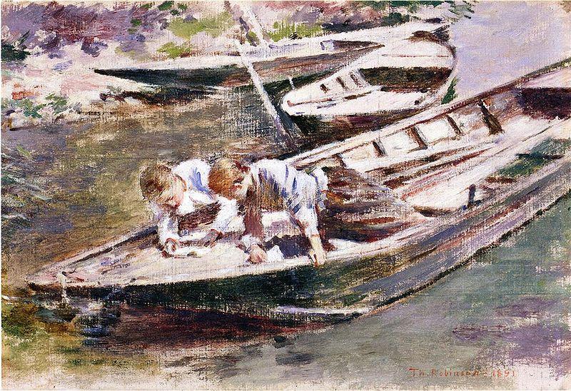 Theodore Robinson Two in a Boat oil painting picture
